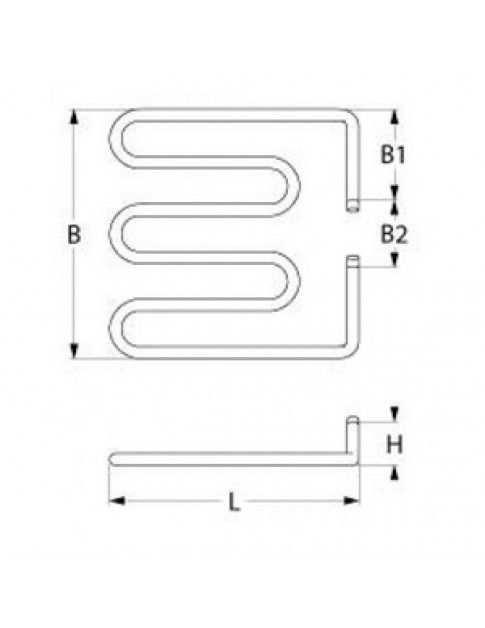ТЕН для притискного гриля Sirman ELIO, Fimar PE серії 416592 240В, 850Вт
