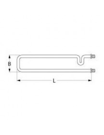 ТЕН універсальний нагрівач для піца-печі GGF, Apach, GAM 416836 1000Вт, 230В, фланець 1/4