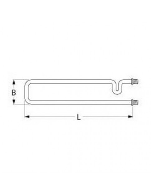 ТЕН універсальний нагрівач для піца-печі GGF, Apach, GAM 416836 1000Вт, 230В, фланець 1/4