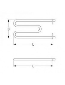 ТЕН нагрівач для Inoksan 416867 1000Вт, 230В, фланець специфічний