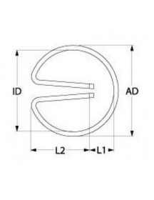 ТЕН нагрівач для кавомашини, кип’ятильника Animo 417309 275Вт, 230В, фланець штекер 6,3мм