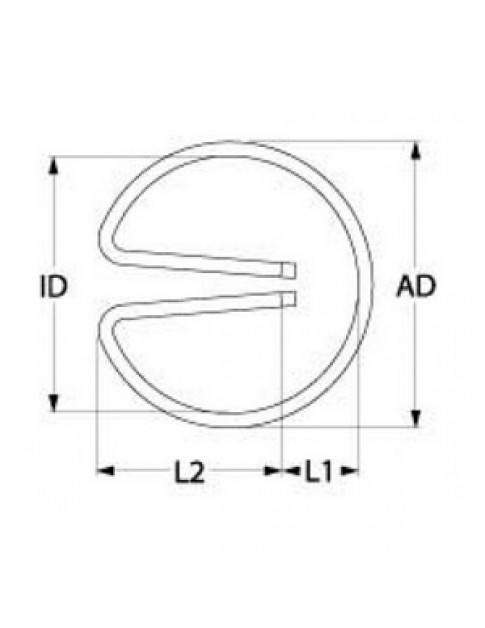 ТЕН нагрівач для кавомашини, кип’ятильника Animo 417309 275Вт, 230В, фланець штекер 6,3мм