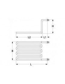 Тен для фритюрниці Amatis, Bartscher, Horeca-Select 417598 2500W 230V