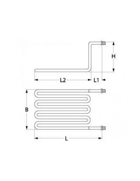 Тен для фритюрниці Amatis, Bartscher, Horeca-Select 417598 2500W 230V