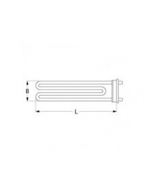Тен бойлера для пароконвектомата Frima, Rational, Metos, Appetito 417687 6000W 400V фланець 70x18mm