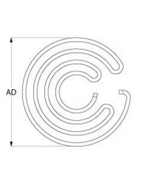 ТЕН для піца-преса Cuppone P30, PFZ30 серії 418047 1600Вт, 230В
