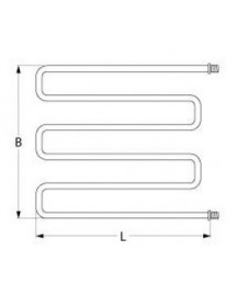 ТЕН універсальний нагрівач для піца-печі Cuppone Base, Tiziano серії 418676 2800Вт, 230В, фланець різьбa 1/4