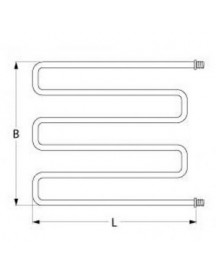 ТЕН універсальний нагрівач для піца печі Cuppone Base, Tiziano серії 3200Вт, 230В, фланець 1/4