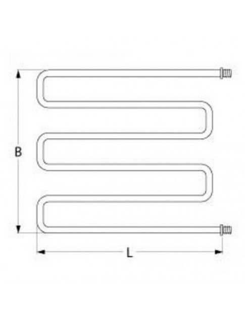 ТЕН універсальний нагрівач для піца печі Cuppone Base, Tiziano серії 3200Вт, 230В, фланець 1/4