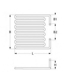 ТЕН універсальний нагрівач для поверхні для смаження Electrolux, Therma ALARH, ALARA, ALAWA серії 418701