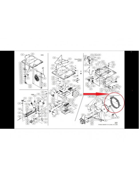 Тен для пароконвектомата Convotherm 418768 18900W 230V фланець 70x90mm