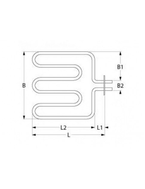 Тен нагрівач для розстоєчної шафи Garbin, Bartscher 418792 1400W 230V