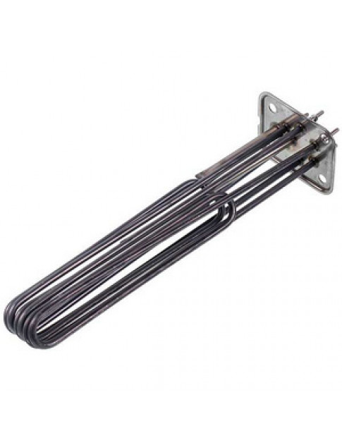 Тен бойлера для посудомийної машини Elframo, Komel, MBM 418879 9800W 230V L=322mm B=37mm фланець 81х96mm