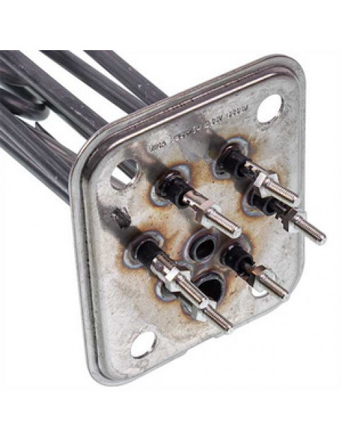 Тен бойлера для посудомийної машини Elframo, Komel, MBM 418879 9800W 230V L=322mm B=37mm фланець 81х96mm