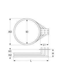 Тен для пароконвектомата Convotherm 420156 6800W 230V фланець 90x70mm