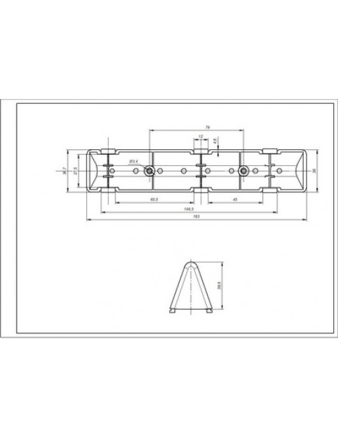 Активатор, ребро барабана для пральної машини LG L=184mm 4432EN2002A