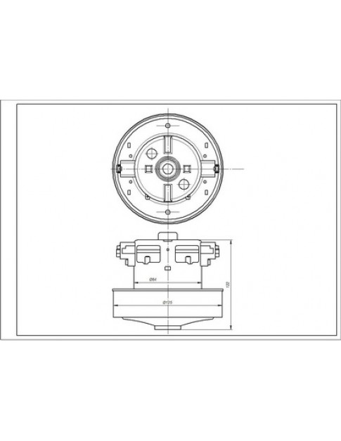 Двигун для пилососа Gorenje 464813 PHb-T-03R128590 D=125/84 mm H=29/122 mm 2300 W Двигун для пилососа Gorenje 464813 PHb-T-03R128590 D=125/84 mm H=29/122 mm 2300 W