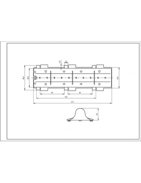 Активатор, ребро барабана для стиральной машины Whirlpool L=215мм 480110100104