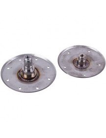 Фланець барабана (опора) для пральної машини Whirlpool 480110101208 (2шт, нержавійка, під шліц)