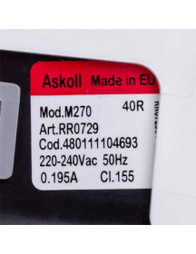 Помпа (насос) для пральної машини Whirlpool 480111104693 RC0061 Askoll (в зборі) M270 (контакти спарені ззаду) Помпа (насос) для пральної машини Whirlpool 480111104693 RC0061 Askoll (в зборі) M270 (контакти спарені ззаду)
