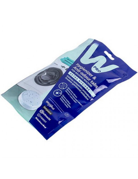 Таблетки для видалення поганого запаху AFR300 з пральної машини Wpro-Whirlpool 480181700998