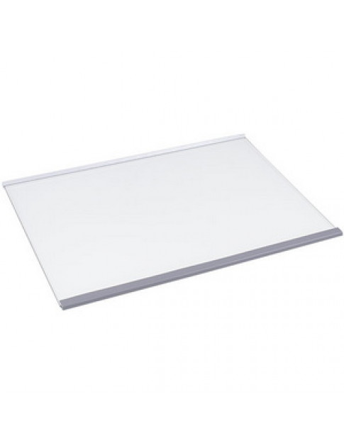 Полиця верхня для холодильника Whirlpool 481010667591 485x345mm (скляна з обрамленням) 
