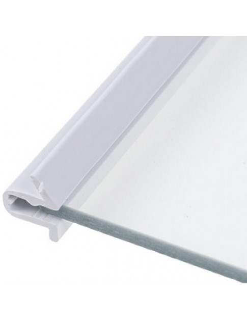 Полиця верхня для холодильника Whirlpool 481010667591 485x345mm (скляна з обрамленням) 