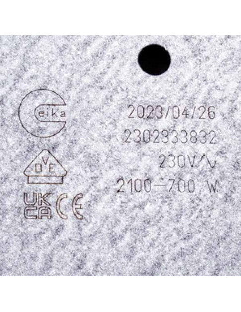 Конфорка для склокерамічної поверхні Whirlpool 481231018895 2100/700W D=210/120mm