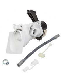 Помпа (насос) для пральної машини Whirlpool 481231028144 Plaset (в зборі) 34 Вт 68856 (контакти спарені спереду)