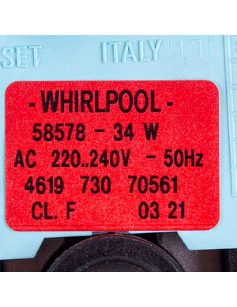 Помпа (насос) 34W 58578 для пральної машини Whirlpool 481236018529
