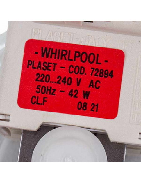 Whirlpool 481236018558 Помпа 42W 72894 Plaset для посудомийної машини Whirlpool 481236018558 Помпа 42W 72894 Plaset для посудомийної машини