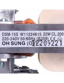 Двигун вентилятора конвекції + крильчатка для духовки Whirlpool 481236118399