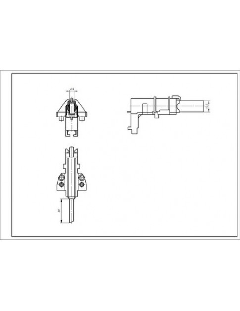 Щітки двигуна CESET (2 шт.) 481236248004 для пральної машини Whirlpool