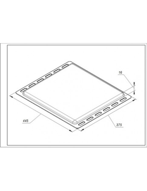 Алюмінієве деко TRA001 для духовки Whirlpool 445x375x16mm 481241838127 Алюмінієве деко TRA001 для духовки Whirlpool 445x375x16mm 481241838127