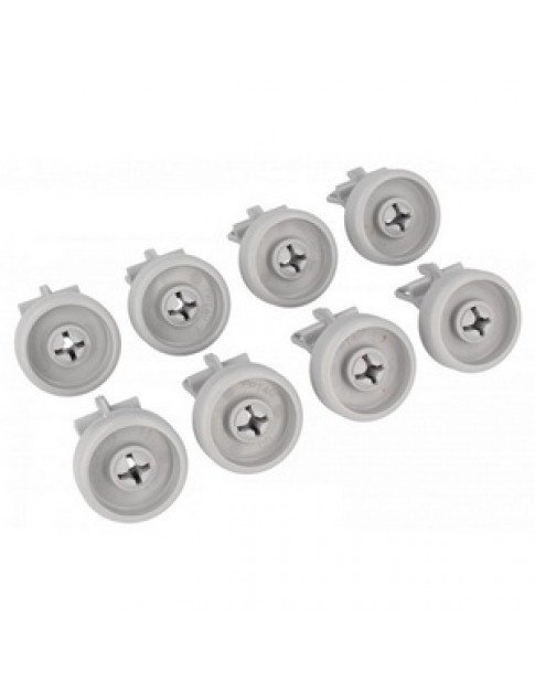 Whirlpool 481252888112 Комплект коліс 8шт нижнього ящика для посудомийної машини 