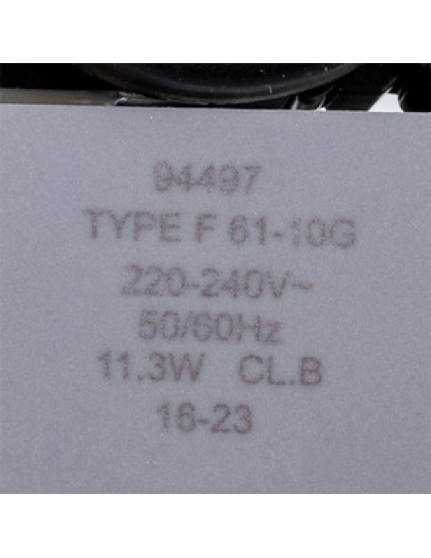 Двигатель вентилятора F61-10G 11.3 Вт + крыльчатка холодильника Whirlpool 481936170011