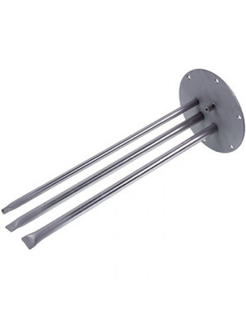 Фланець під сухі тени для бойлера Gorenje \ Tiki 482979 (нержавійка) D зовнішній = 165mm L трубок = 400mm (під анод М6)