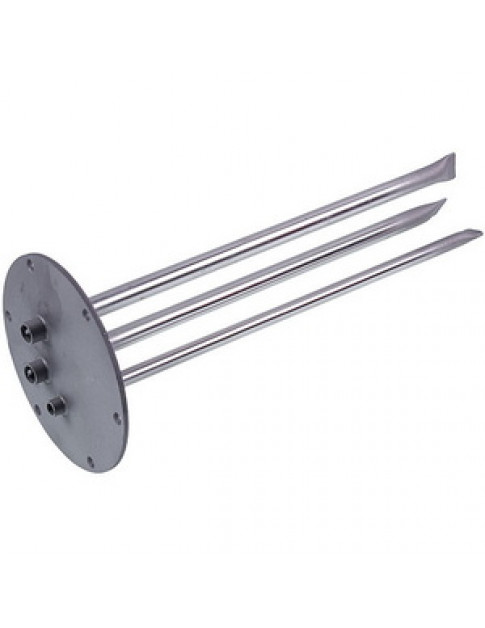 Фланець під сухі тени для бойлера Gorenje \ Tiki 482979 (нержавійка) D зовнішній = 165mm L трубок = 400mm (під анод М6)