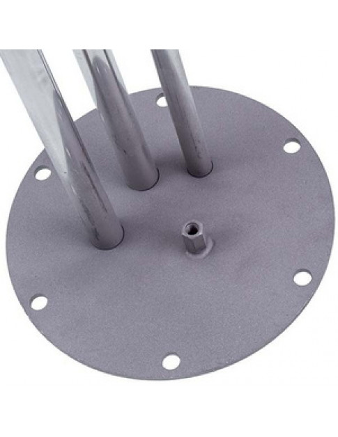 Фланець під сухі тени для бойлера Gorenje \ Tiki 482979 (нержавійка) D зовнішній = 165mm L трубок = 400mm (під анод М6)