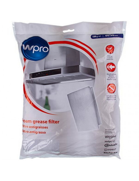 Фільтр жировий (універсальний) 470x970mm для витяжки Wpro 484000008523