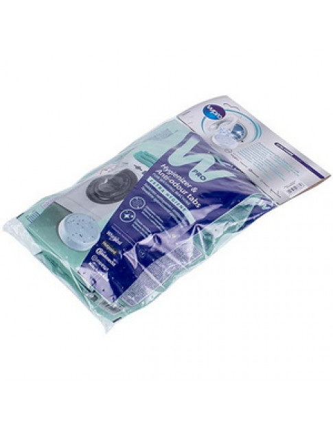 Засіб для видалення накипу та жиру для пральної та посудомийної машин Wpro 484000008646 (4 пакети по 3 шт.)