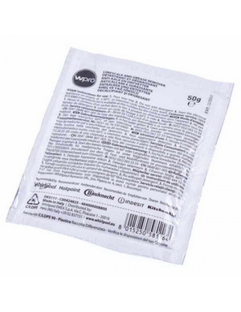 Порошок 3 в 1 для удаления накипи для стиральных и посудомоечных машин Whirlpool 484000008800