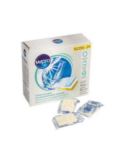 Таблетки TAB314 (24 шт) Wpro 484010678172 для посудомийної машини