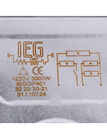 Конфорка для професійних електричних плит 490.056 3000W 230V 300x300mm