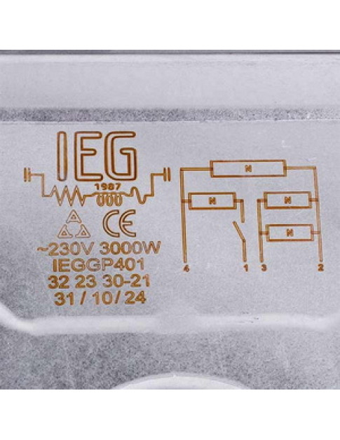 Конфорка для професійних електричних плит 490.056 3000W 230V 300x300mm