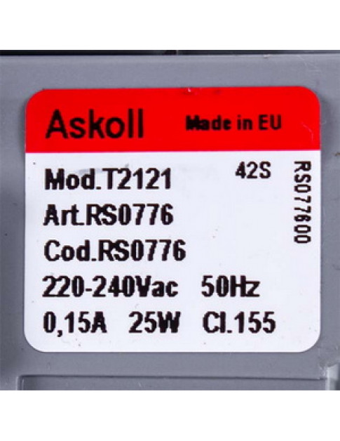Помпа (насос) для пральної машини Askoll 49023062 25W T2121 (алюмінієва обмотка)