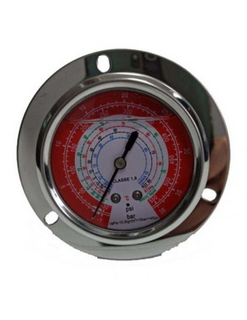 Манометр високого тиску гліцериновий панельний 500B-GF (R-22/134/410)