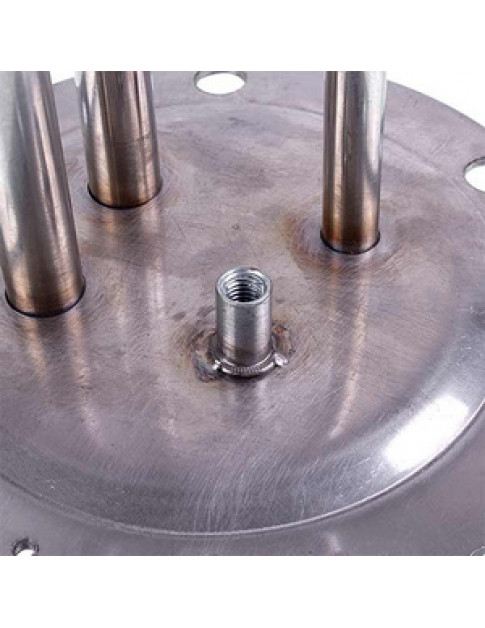 Фланець під сухі тени для бойлера Electrolux 50266820005 (нержавіюча сталь) D зовнішній=167mm L трубок=410/430mm (під анод M8)