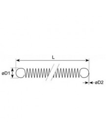 Пружина розтягування для посудомийної машини Comenda, Cookmax, Hoonved LF, RF серії 510064 13x78мм