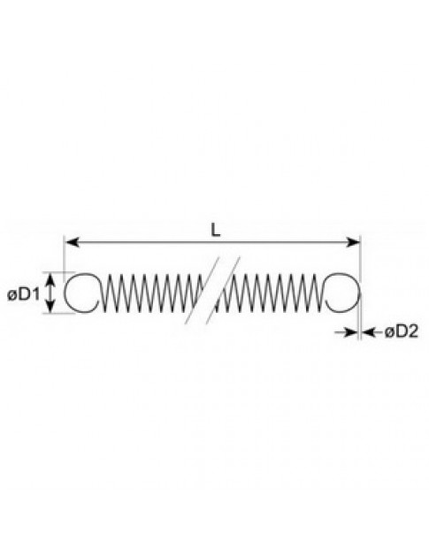 Пружина розтягування для посудомийної машини Comenda, Cookmax, Hoonved LF, RF серії 510064 13x78мм